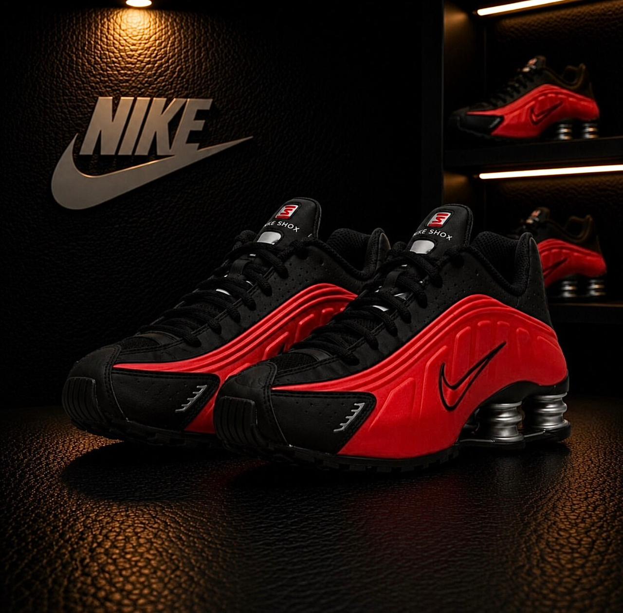 Nike Shox R4 – Black/Bright Crimson - QuickFix (Pty) Ltd.